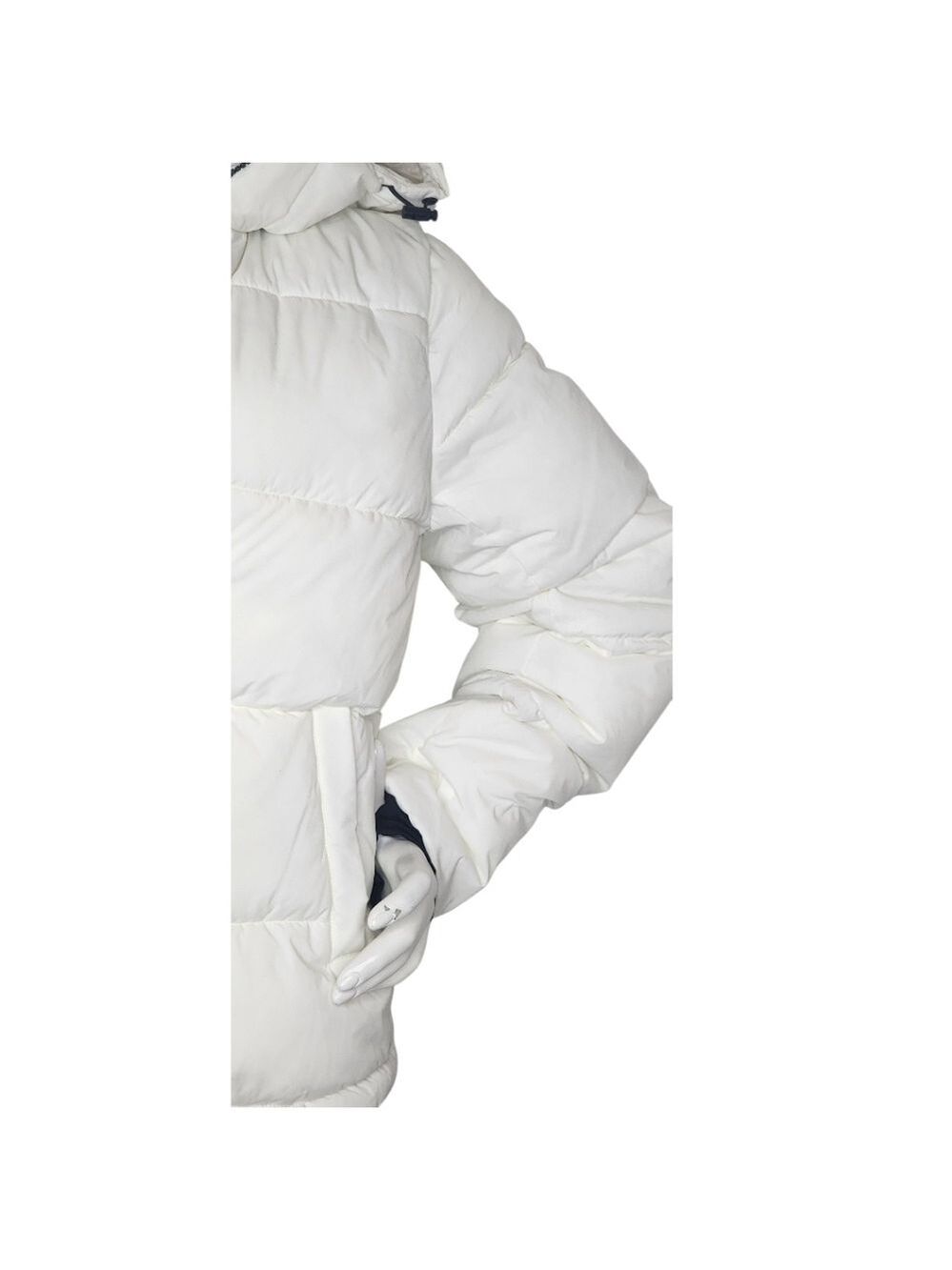 ONLY Premium White Puffer Jacket Small NWT Thinsulate Snowcore Sporty Luxe - Picture 7 of 12